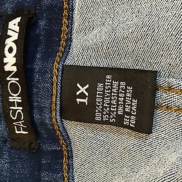 Fashion Nova Womens blue jeans stretch size 1X - Picture 9 of 9